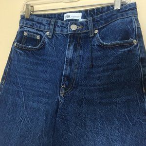Zara The Super Wide Leg High Rise Jean EUR 38 US 6